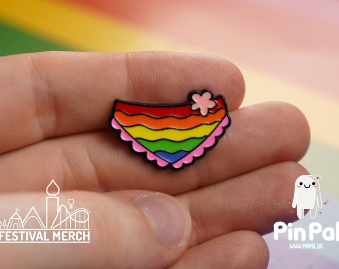 Rainbow Flag Pin | Enamel - PinPal UK005 - LGBT Pride Badge Stud Lesbian Gay Bisexual Transgender Queer Metal Button Pride gift Pride outfit