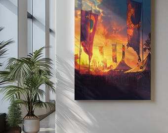 Personalisable Music Festival Print (Unofficial) - A4 A3 A2 - Music Festival Poster - Festival Merch