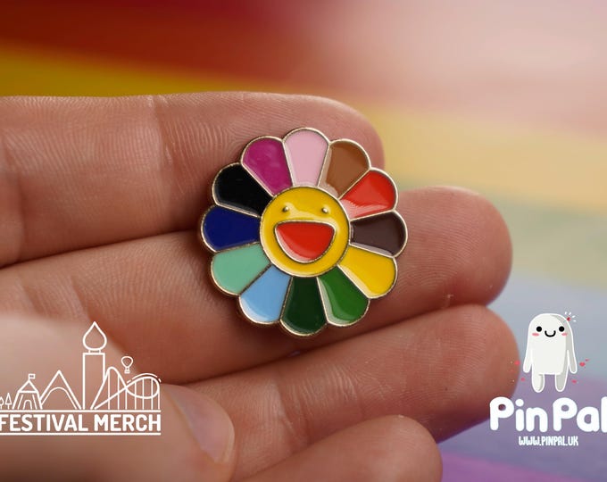Rainbow Flag Pin | Enamel - PinPal UK045 - LGBT Pride Badge Stud Lesbian Gay Bisexual Transgender Queer Metal Button Pride gift Pride outfit