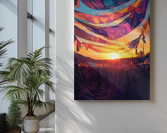 Personalisable Music Festival Print (Unofficial) - A4 A3 A2 - Music Festival Poster - Festival Merch