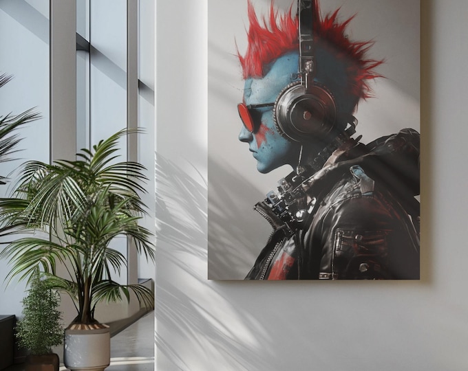 Premium Quality Art Print - Music Print Rock n Roll Skull Guitar Punk Alternative Prog Skeleton Music Festival - A4 A3 A2 - Festival Merch