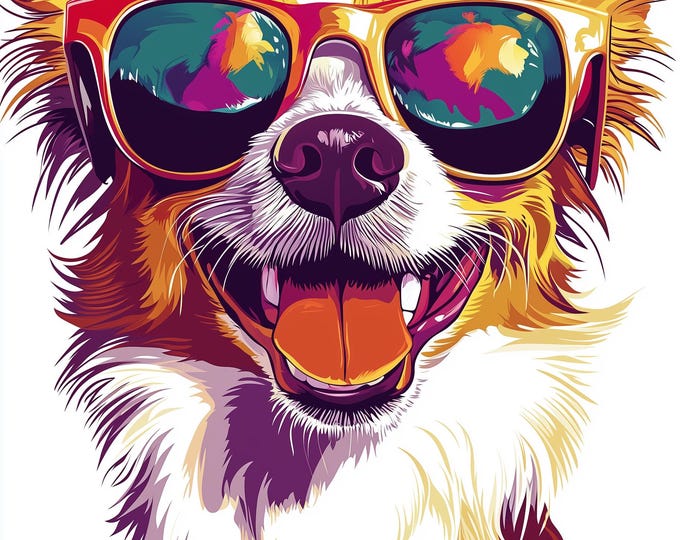 Funny Animal Wall Art - Printed in the UK Premium Quality - A4 A3 A2 - Festival Merch