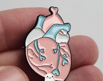 Transgender Flag Pin | Subtle Trans Heart Pin - Hard Enamel - LGBT Badge Stud Transgender - Rainbow Button - Pride gift Pride outfit