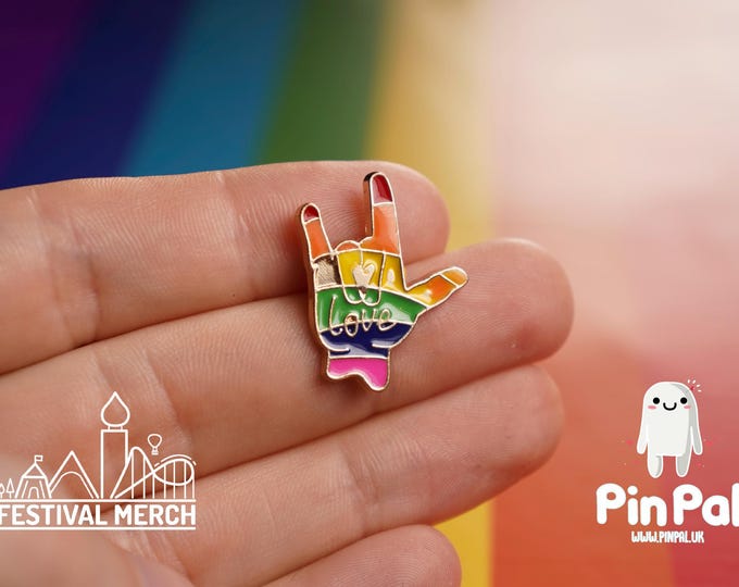 Rainbow Flag Pin | Enamel - PinPal UK036 - LGBT Pride Badge Stud Lesbian Gay Bisexual Transgender Queer Metal Button Pride gift Pride outfit
