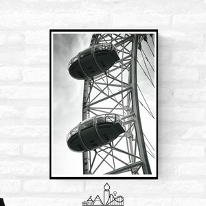 London Premium Travel Prints - Instagram London Wall hangings home decor Art - Black and white - A4 A3 A2  - Festival Merch