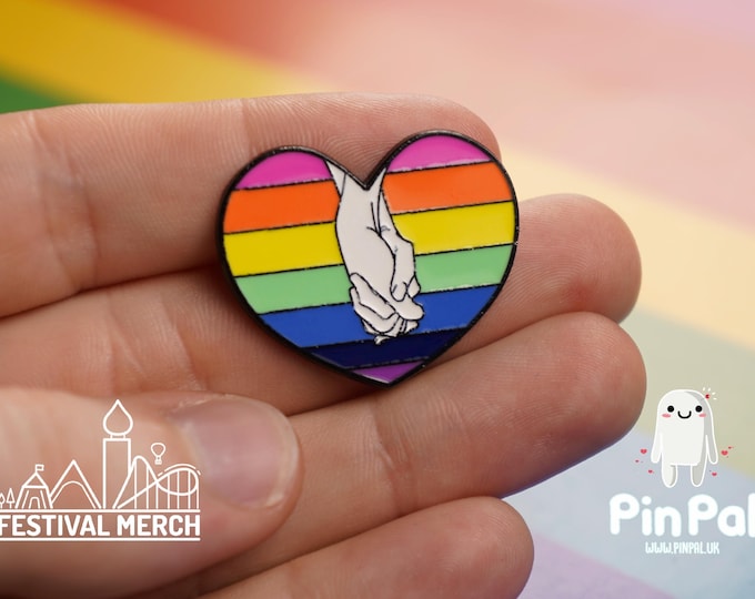 Rainbow Flag Pin | Enamel - PinPal UK008 - LGBT Pride Badge Stud Lesbian Gay Bisexual Transgender Queer Metal Button Pride gift Pride outfit