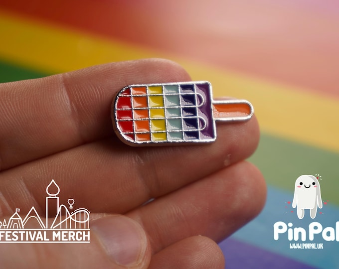 Rainbow Flag Pin | Enamel - PinPal UK049 - LGBT Pride Badge Stud Lesbian Gay Bisexual Transgender Queer Metal Button Pride gift Pride outfit