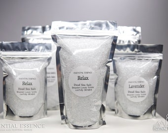 100% Pure Dead Sea Salt with 48 Scents Available - Bathing & Scrub - Premium Grade Fragrance Oils