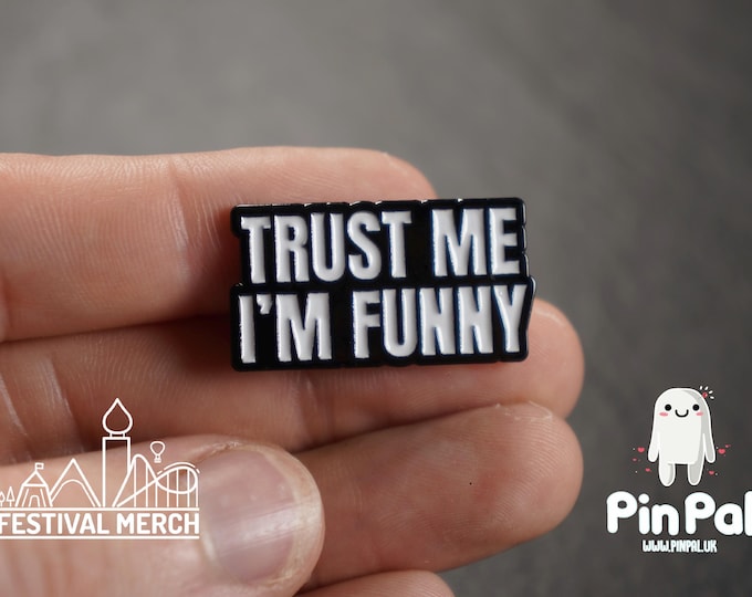 Funny Enamel Pin - PinPal UK095 - Pin Badges - Funny Gift, Music Gift, Anime Gift, Cute Gift, Positive gift, Cheeky Rude Gift, Unique Gift