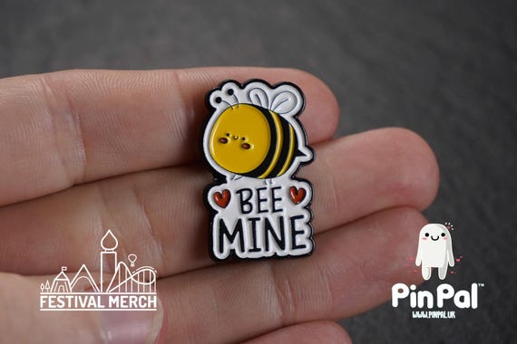 Bee Enamel Pin - PinPal UK211 - Pin Badges - Funny Gift, Music Gift, Anime Gift, Cute Gift, Positive gift, Cheeky Rude Gift, Unique Gift