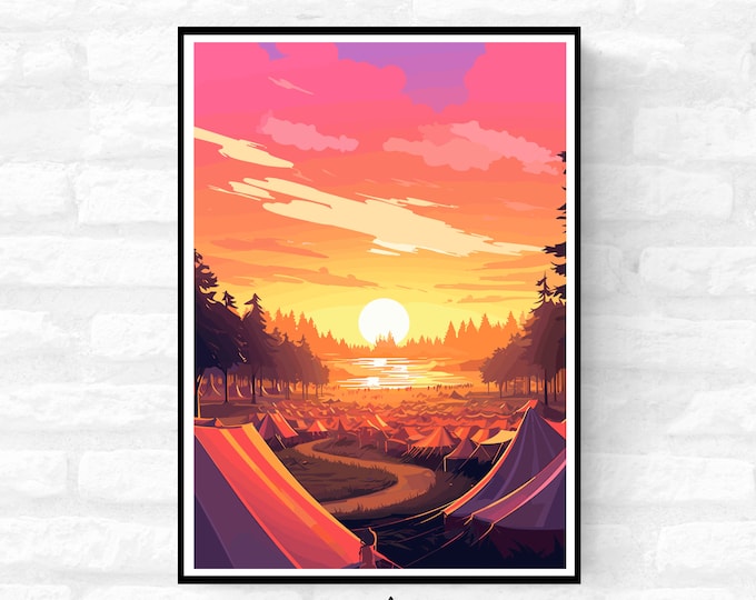 Personalisable Music Festival Print (Unofficial) - A4 A3 A2 - Music Festival Poster - Festival Merch