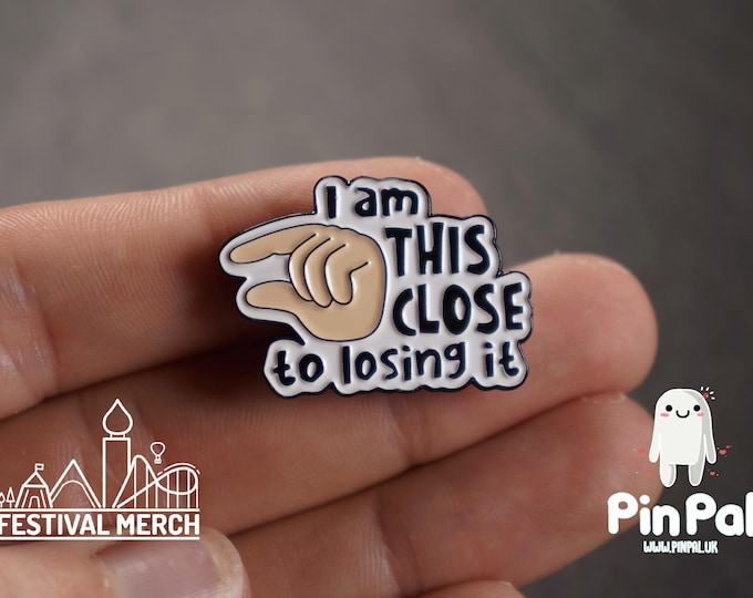 Funny Enamel Pin - PinPal UK101 - Pin Badges - Funny Gift, Music Gift, Anime Gift, Cute Gift, Positive gift, Cheeky Rude Gift, Unique Gift