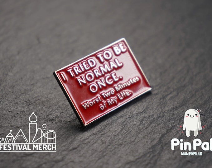 Funny Enamel Pin - PinPal UK212 - Pin Badges - Funny Gift, Music Gift, Anime Gift, Cute Gift, Positive gift, Cheeky Rude Gift, Unique Gift