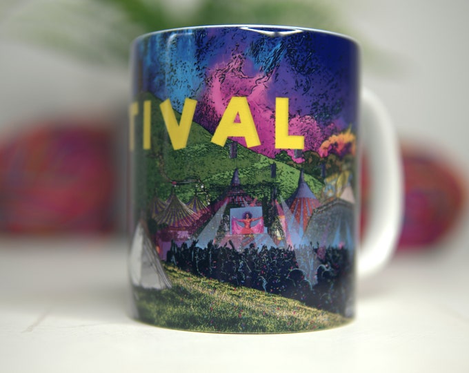 11oz Music Festival Mug - Day Time Theme Cup - Parklife download reading and leeds fest Creamfields sound city cup - Festival Merch