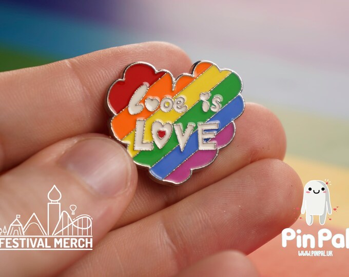 Rainbow Flag Pin | Enamel - PinPal UK057 - LGBT Pride Badge Stud Lesbian Gay Bisexual Transgender Queer Metal Button Pride gift Pride outfit