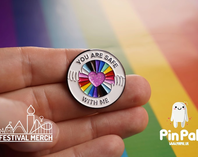 Rainbow Flag Pin | Enamel - PinPal UK034 - LGBT Pride Badge Stud Lesbian Gay Bisexual Transgender Queer Metal Button Pride gift Pride outfit