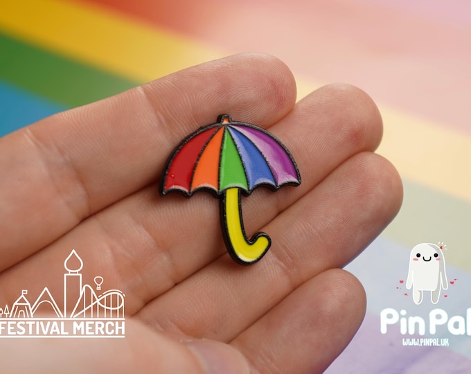 Rainbow Flag Pin | Enamel - PinPal UK010 - LGBT Pride Badge Stud Lesbian Gay Bisexual Transgender Queer Metal Button Pride gift Pride outfit