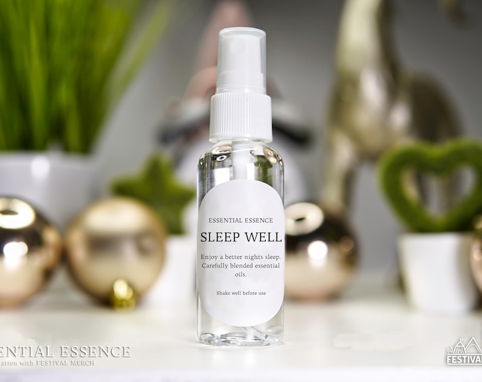 Sleep Well Bedroom Spray - Pillow Mist & Linen Spray 50ml Room Spray - Therapeutic grade Essential Oils  mothers day gift Essential Essence™