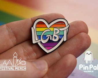 Pin de bandera arcoíris/esmalte - PinPal UK024 - Insignia de orgullo LGBT, botón de metal para lesbianas, gays, bisexuales, transgéneros y queer. Regalo de orgullo. Traje de orgullo.