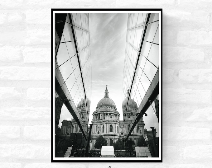 7 Unique Prints St Pauls Cathedral London Premium Print - Living room home decor  - A4 A3 A2  - Festival Merch - british UK