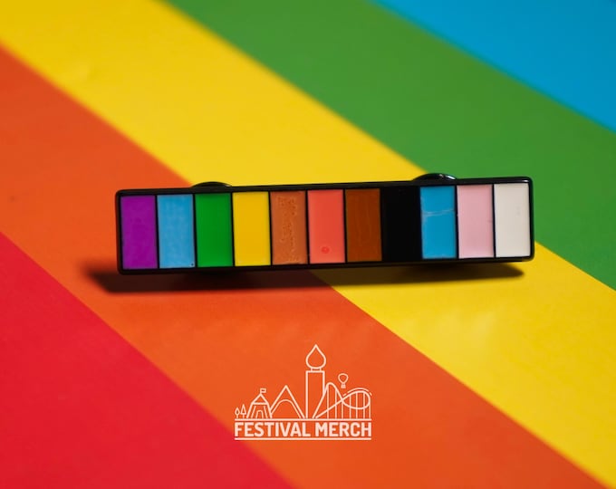 Pastel Rainbow Flag Pin | Enamel - LGBT Pride Badge Stud Lesbian Gay Bisexual Transgender Metal Button - Pride gift Pride outfits