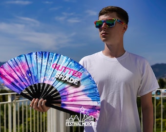 Large Clack Fan - Throw glitter not shade - perfect for a holiday, rave, festival - Rupaul's Drag Race inspired Large Hand Fan