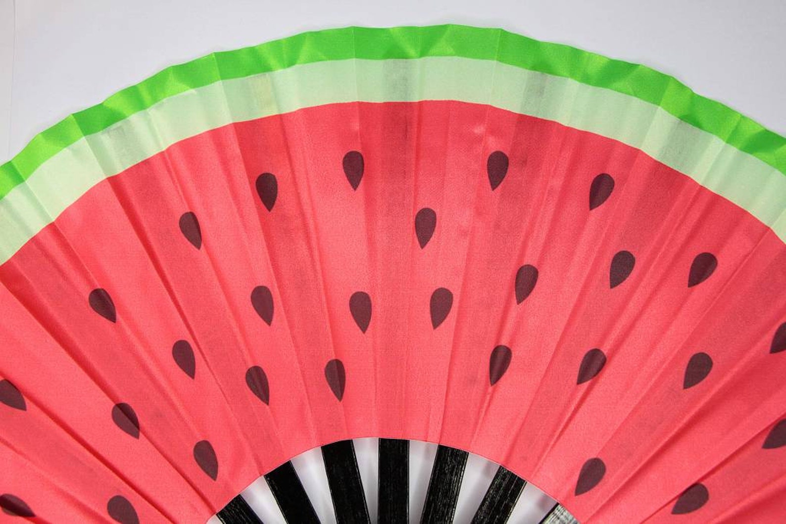 Watermelon Fan LARGE Hand Fan 66CM Printed to UV Fabric Etsy