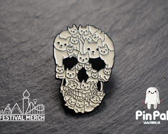 Halloween Enamel Pin - PinPal UK213 - Spooky badge Ghost Emo Cute Button Funny Boo Vampire Hand ouija board scary movie gift outfit
