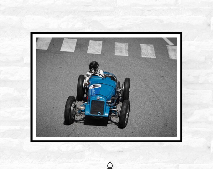 Monaco Race Circuit Print - Monaco Poster - Grand Prix Historique  - Living room office home decor  - A4 A3 A2  - Festival Merch