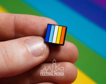 Aroace Flag Pin | Hard Enamel - LGBT Pride Badge Stud Sunset Aroace flag Aromantic asexual - Metal Button - Pride gift Pride outfit