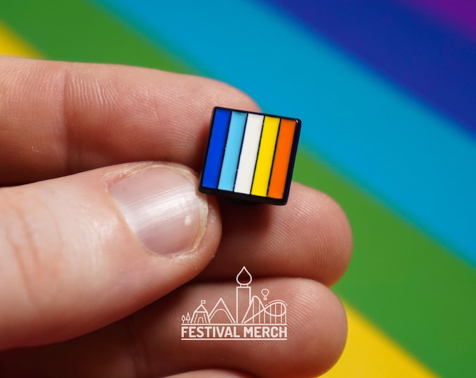 Aroace Flag Pin | Hard Enamel - LGBT Pride Badge Stud Sunset Aroace flag Aromantic asexual - Metal Button - Pride gift Pride outfit