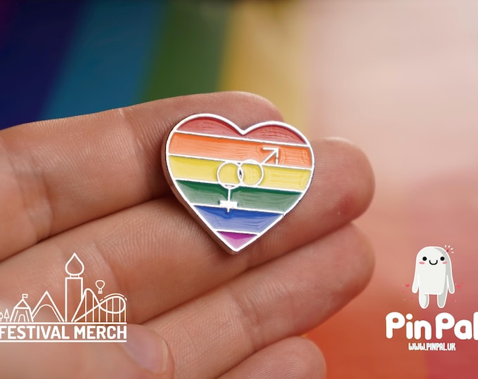 Rainbow Flag Pin | Enamel - PinPal UK038 - LGBT Pride Badge Stud Lesbian Gay Bisexual Transgender Queer Metal Button Pride gift Pride outfit