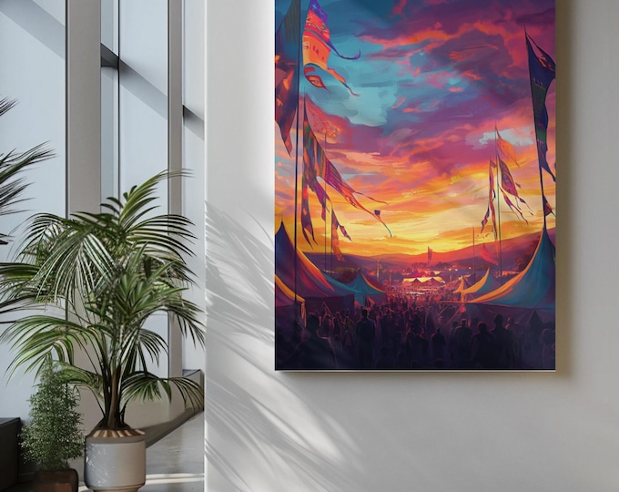 Personalisable Music Festival Print (Unofficial) - A4 A3 A2 - Music Festival Poster - Festival Merch