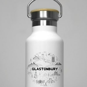 Glastonbury Festival Inspired Water Bottle Unofficial Double sided design Premium Quality Custom Design Festival Merch image 3