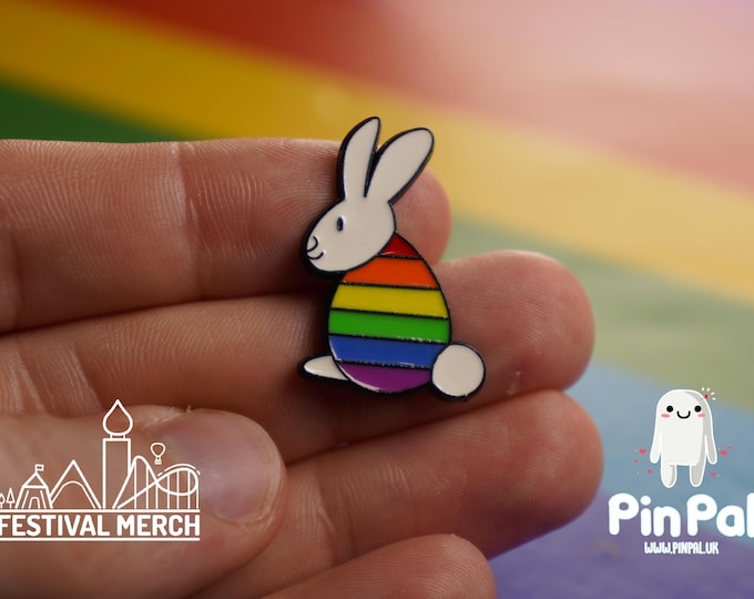Rainbow Flag Pin | Enamel - PinPal UK048 - LGBT Pride Badge Stud Lesbian Gay Bisexual Transgender Queer Metal Button Pride gift Pride outfit