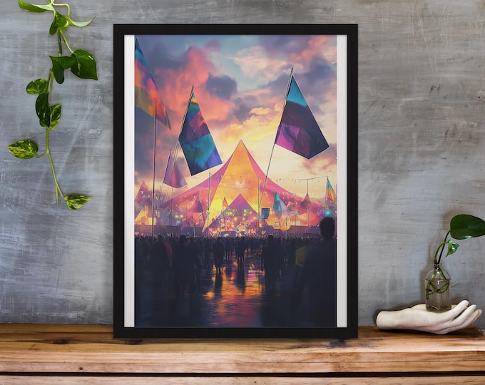 Personalisable Music Festival Print (Unofficial) - A4 A3 A2 - Music Festival Poster - Festival Merch