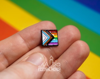 Rainbow Flag Pin | Enamel - LGBT Pride Badge Stud Lesbian Gay Bisexual Transgender Queer - Metal Button - Pride gift Pride outfit
