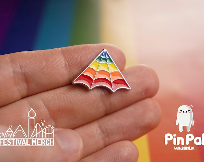 Rainbow Flag Pin | Enamel - PinPal UK037 - LGBT Pride Badge Stud Lesbian Gay Bisexual Transgender Queer Metal Button Pride gift Pride outfit