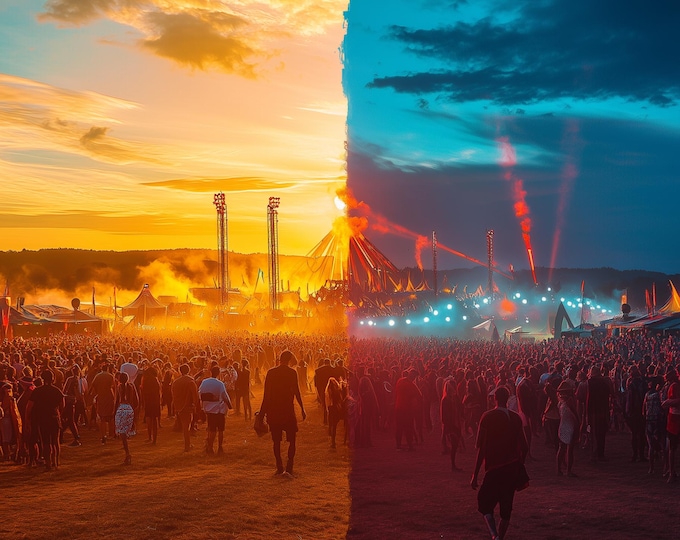 Personalisable Music Festival Print (Unofficial) - A4 A3 A2 - Music Festival Poster - Festival Merch