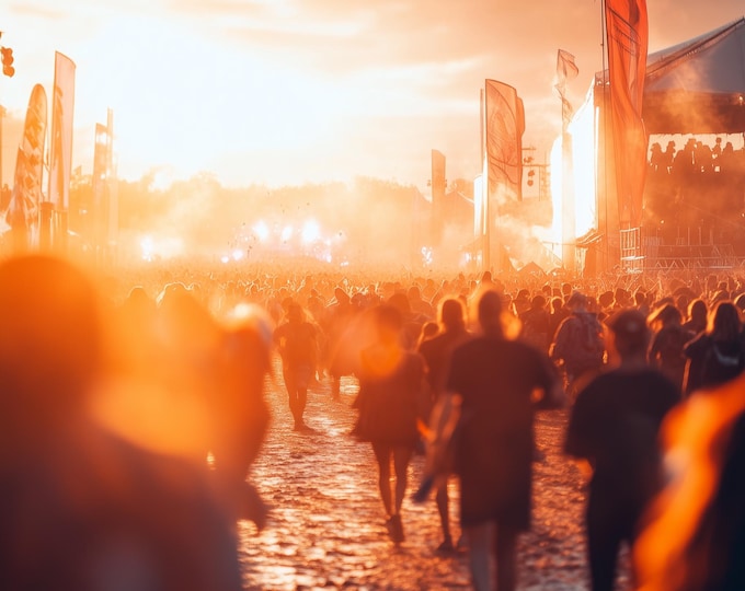 Personalisable Music Festival Print (Unofficial) - A4 A3 A2 - Music Festival Poster - Festival Merch