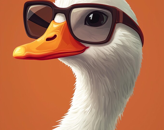 Funny Animal Wall Art - Printed in the UK Premium Quality - A4 A3 A2 - Festival Merch