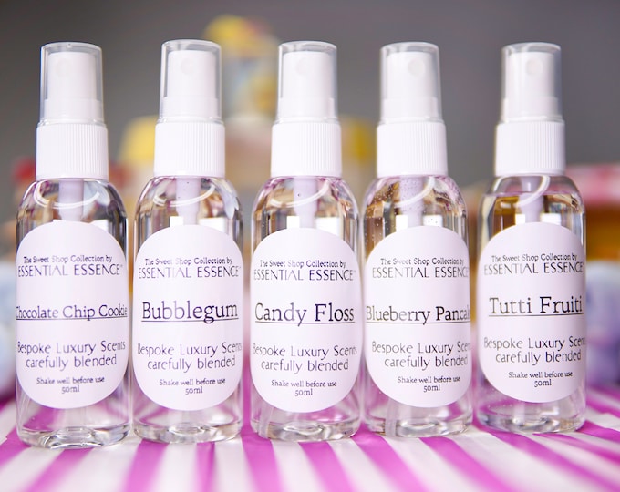 10+ Room Sprays Sweet Shop Collection by Essential Essence™ 50ml Premium Fragrance Oils - Linen sprays Pillow Mist