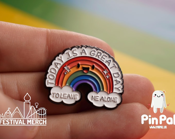 Rainbow Flag Pin | Enamel - PinPal UK072 - LGBT Pride Badge Stud Lesbian Gay Bisexual Transgender Queer Metal Button Pride gift Pride outfit