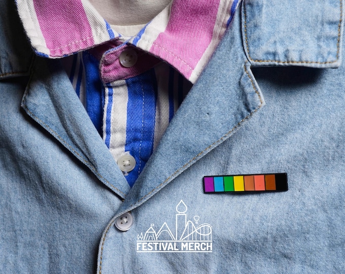 Pastel Rainbow Flag Pin | Enamel - LGBT Pride Badge Stud Lesbian Gay Bisexual Transgender Metal Button - Pride gift Pride outfits