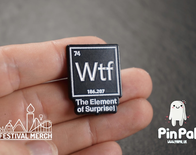 Funny Enamel Pin - PinPal UK108 - Pin Badges - Funny Gift, Music Gift, Anime Gift, Cute Gift, Positive gift, Cheeky Rude Gift, Unique Gift