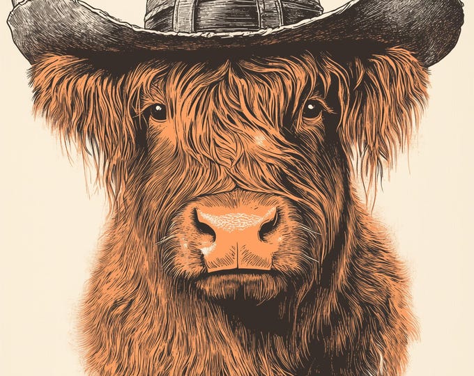 Funny Animal Wall Art - Printed in the UK Premium Quality - A4 A3 A2 - Festival Merch