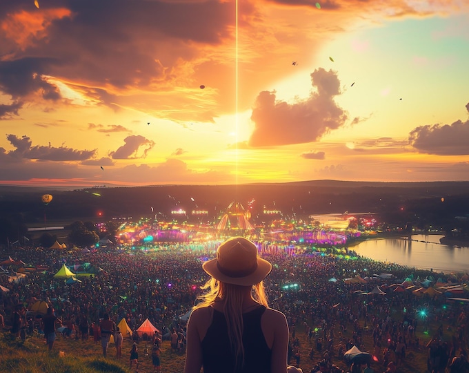 Personalisable Music Festival Print (Unofficial) - A4 A3 A2 - Music Festival Poster - Festival Merch