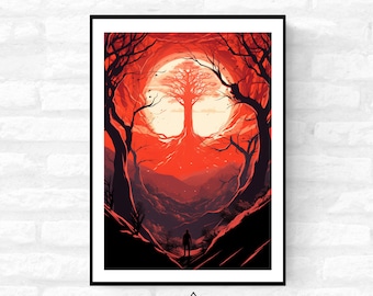Gaming Poster High Quality Movie Wall Art Fantasy Print Inspired by Game of thrones Lord of the rings The Witcher A4 A3 A2 - Festival Merch