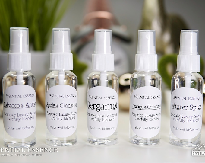 48 Affordable Room Sprays - 50ml Premium Grade Fragrance Oils - Gift bags available -  Linen sprays -  by Essential Essence™