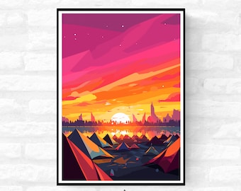 Personalisable Music Festival Print (Unofficial) - A4 A3 A2 - Music Festival Poster - Festival Merch